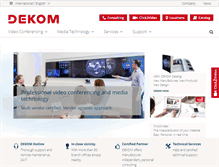 Tablet Screenshot of dekom.com